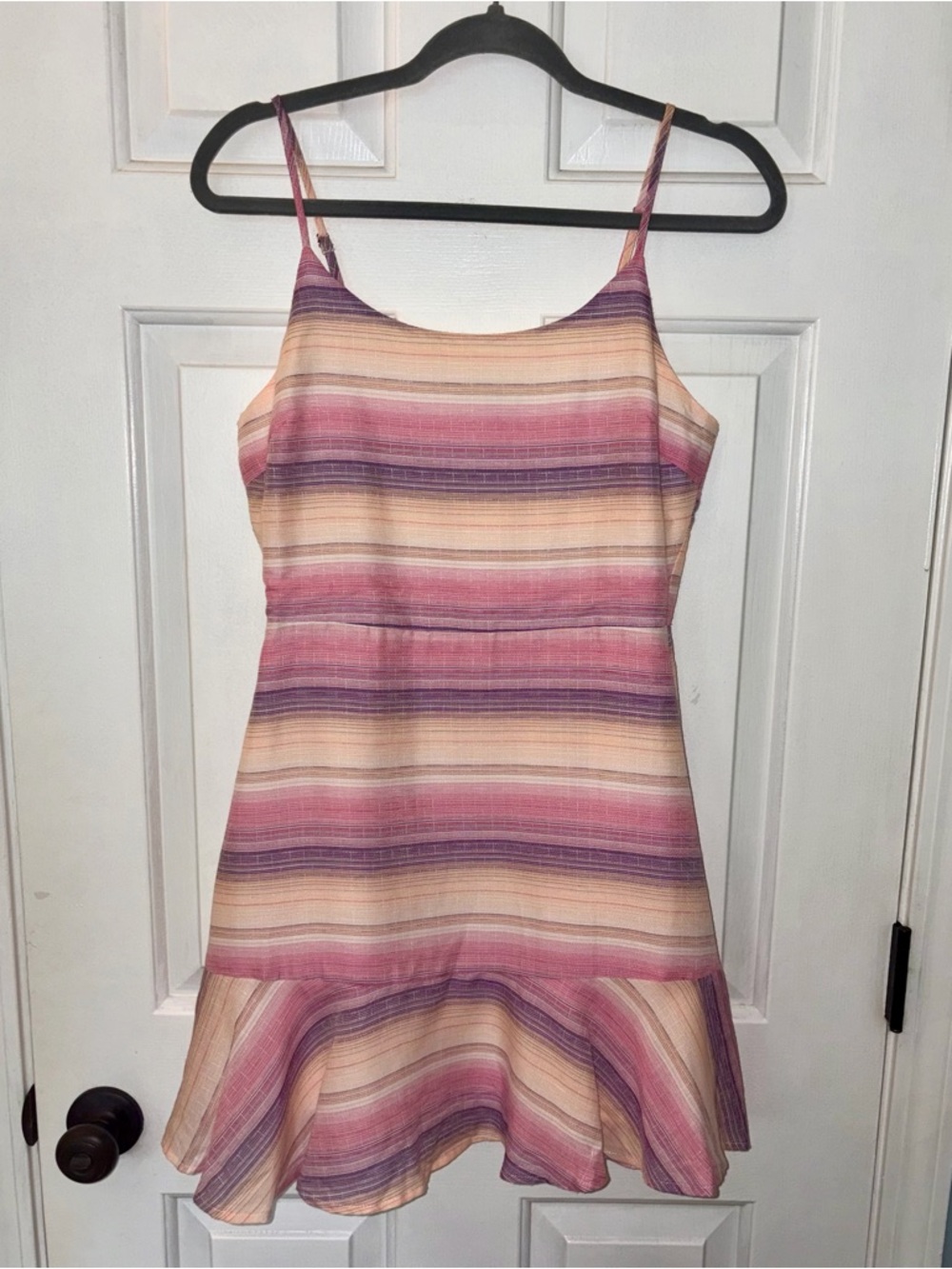 NWT Fab’rik Sugarlips Pink Coralie Striped Rudy Mini Dress size S Light Boho